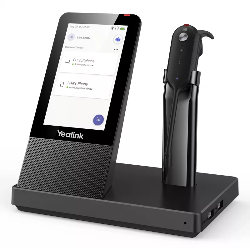 Yealink WH67 Teams auricular, inalámbrico, oficina/callcenter, 20–14000 Hz, 19 g, auricular, negro