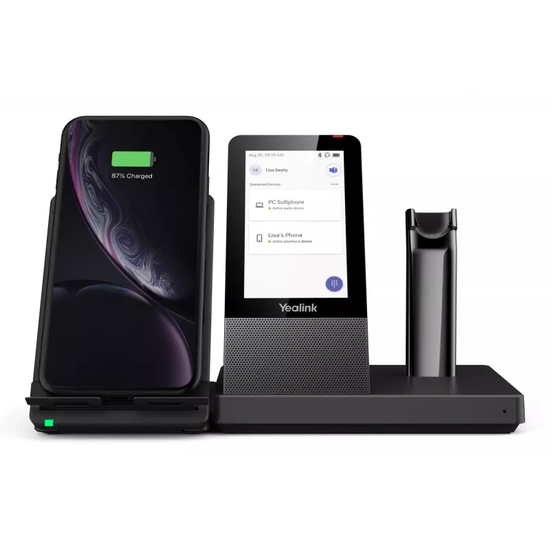 Yealink WH67 Teams auricular, inalámbrico, oficina/callcenter, 20–14000 Hz, 19 g, auricular, negro