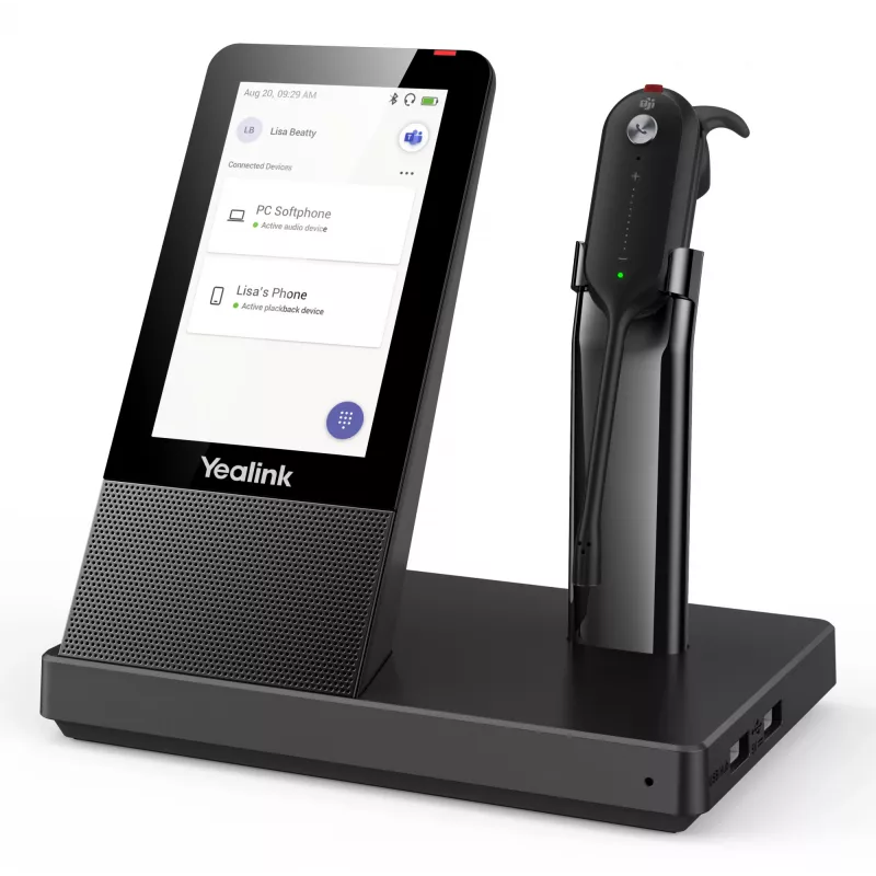 Yealink WH67 Teams auricular, inalámbrico, oficina/callcenter, 20–14000 Hz, 19 g, auricular, negro