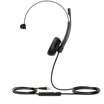 Yealink UH34 Mono Teams auricular, con cable, oficina/callcenter, 20 - 20000 Hz, 88 g, auricular, negro