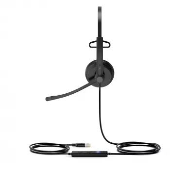 Yealink UH34 Mono Teams auricular, con cable, oficina/callcenter, 20 - 20000 Hz, 88 g, auricular, negro
