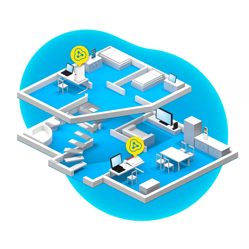 Repetidor 3000 AX repetidor de red 2400 Mbit/s blanco