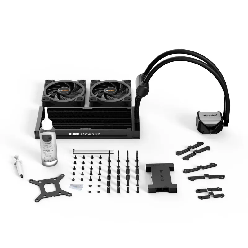 be quiet Pure Loop 2 FX 240mm refrigeración líquida todo en uno para procesador 12 cm negro 1 ud.