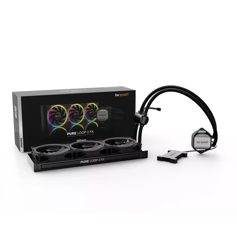 be quiet Pure Loop 2 FX 360mm refrigeración líquida todo en uno para procesador 12 cm negro 1 ud.