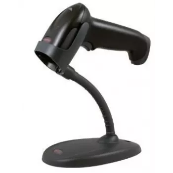 HONEYWELL lector de códigos de barras Voyager 1250g kit USB - incluye escáner negro 1250g y cable espiral USB Type-A 3m y soporte de presentación Flex-Neck y documentación