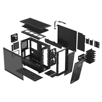 FRACTAL DESIGN Meshify 2 Light Tint cristal templado negro