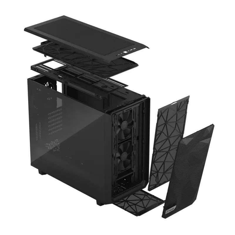 FRACTAL DESIGN Meshify 2 Light Tint cristal templado negro