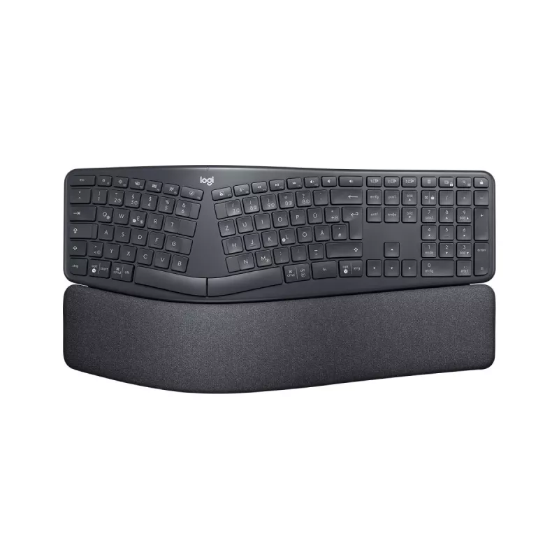 LOGITECH Ergo K860 - teclado inalámbrico split Business Graphite Qwertz alemán