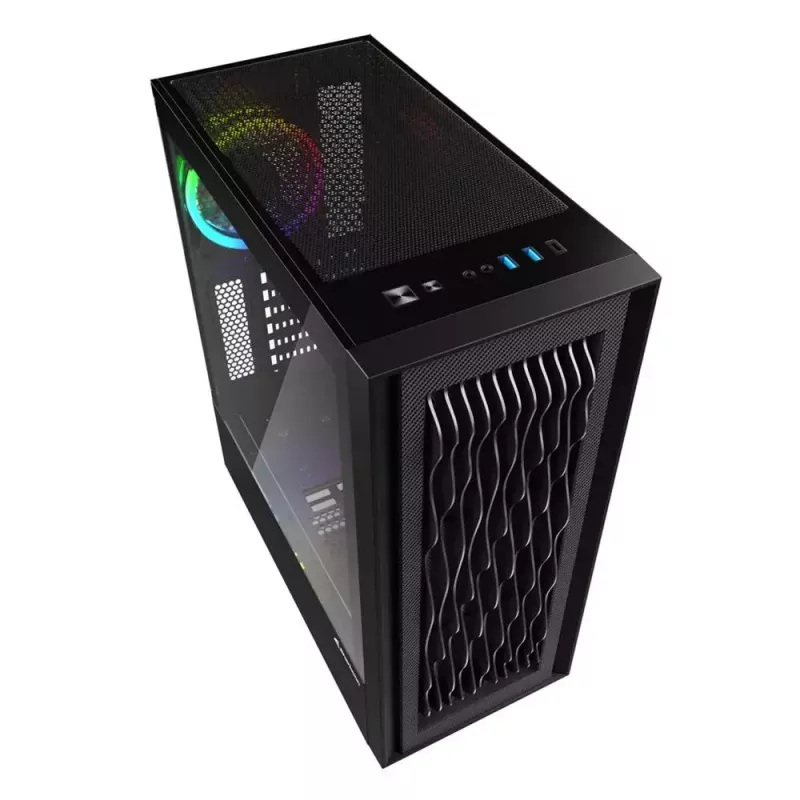 Caja de PC Sharkoon RGB Wave Desktop Negro