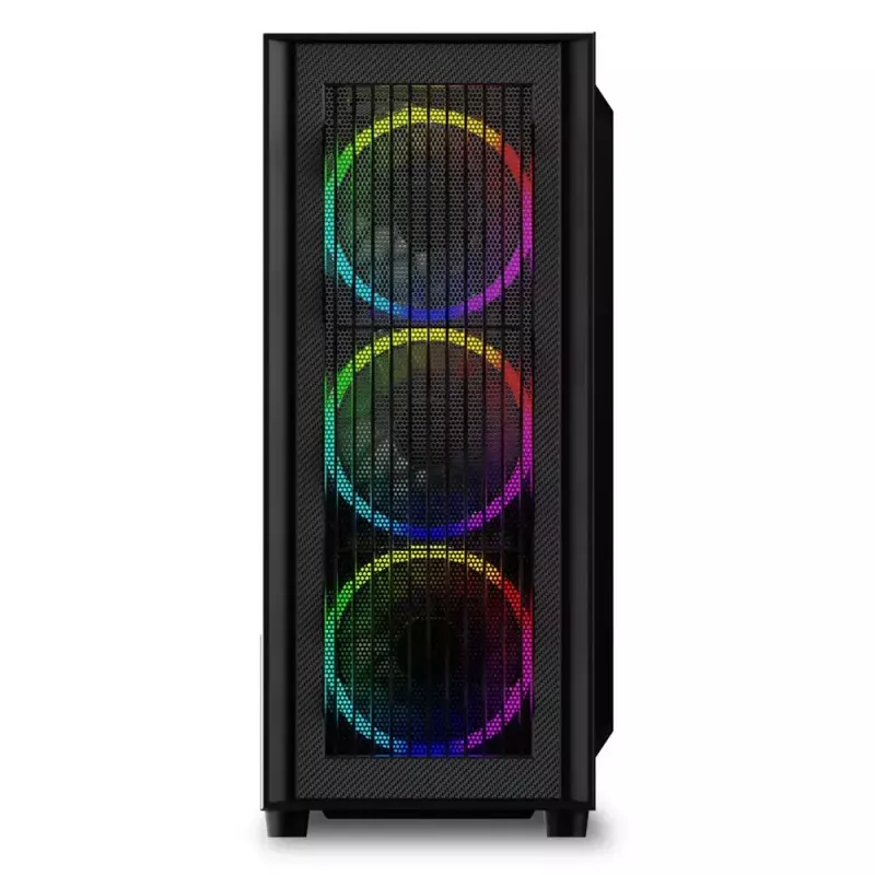 Caja de PC Sharkoon RGB Wave Desktop Negro