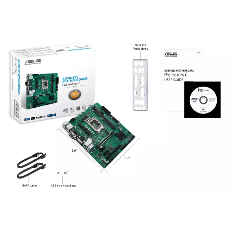 Placa base ASUS Pro H610M-C-CSM Intel H610 LGA 1700 micro ATX