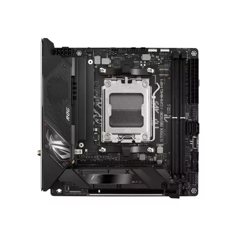 Placa base ASUS ROG STRIX B650E-I GAMING WIFI mini ITX — AMD B650, Socket AM5, DDR5, 2x M.2, Wi‑Fi 6E, LAN 2,5 Gb