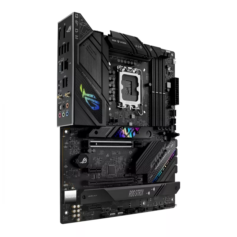 Placa base ASUS ROG STRIX B760-F GAMING WIFI — Intel B760, LGA 1700, ATX, DDR5, 4 DIMM, Wi‑Fi 6E, LAN 2.5 Gb