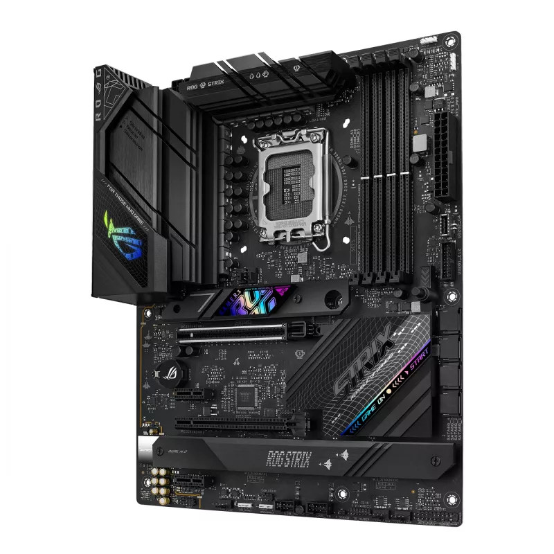 Placa base ASUS ROG STRIX B760-F GAMING WIFI — Intel B760, LGA 1700, ATX, DDR5, 4 DIMM, Wi‑Fi 6E, LAN 2.5 Gb
