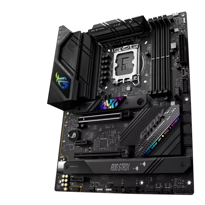 Placa base ASUS ROG STRIX B760-F GAMING WIFI — Intel B760, LGA 1700, ATX, DDR5, 4 DIMM, Wi‑Fi 6E, LAN 2.5 Gb