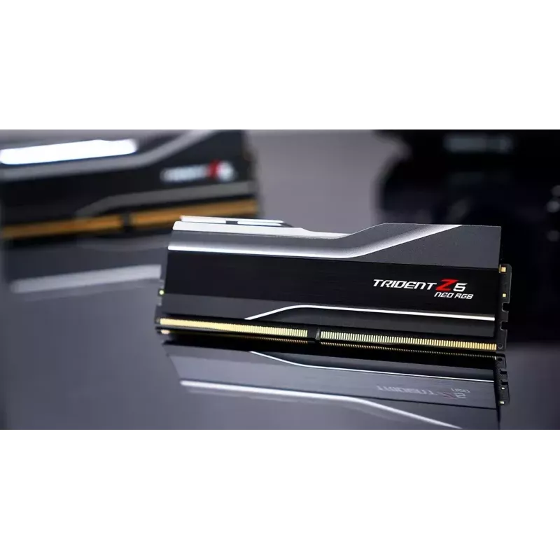 DIMM 32 GB DDR5-6000 (2x 16 GB) Dual-Kit, memoria RAM negra, F5-6000J3636F16GX2-TZ5NR, Trident Z NEO RGB, AMD EXPO