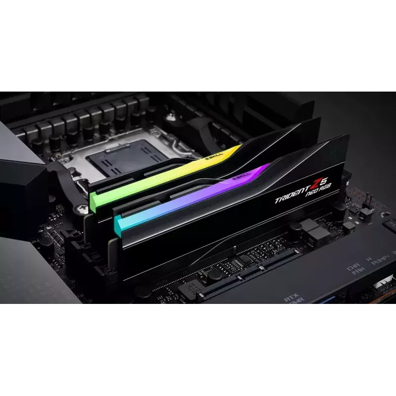 DIMM 32 GB DDR5-6000 (2x 16 GB) Dual-Kit, memoria RAM negra, F5-6000J3636F16GX2-TZ5NR, Trident Z NEO RGB, AMD EXPO
