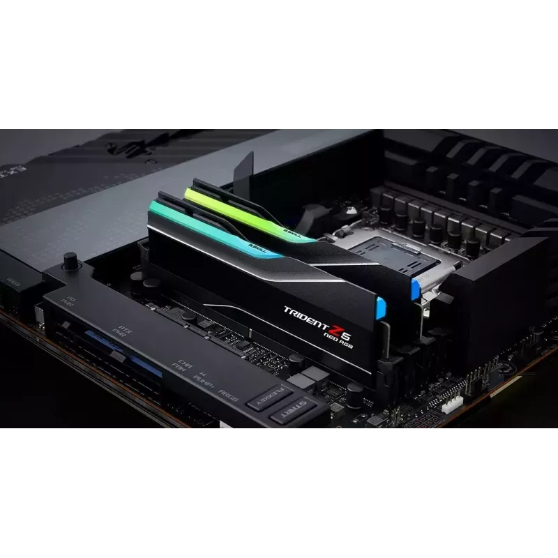 DIMM 32 GB DDR5-6000 (2x 16 GB) Dual-Kit, memoria RAM negra, F5-6000J3636F16GX2-TZ5NR, Trident Z NEO RGB, AMD EXPO