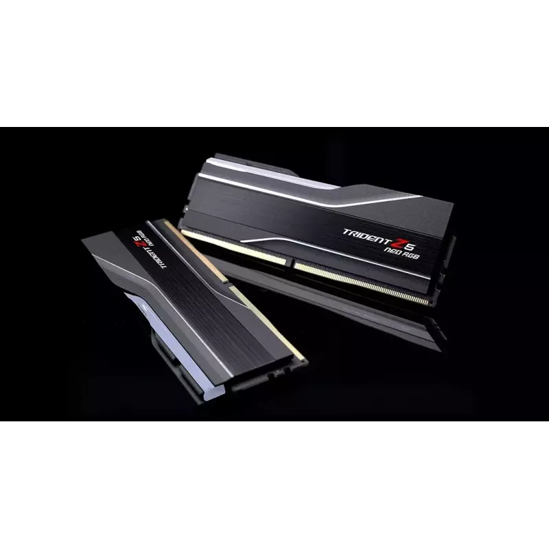 DIMM 32 GB DDR5-6000 (2x 16 GB) Dual-Kit, memoria RAM negra, F5-6000J3636F16GX2-TZ5NR, Trident Z NEO RGB, AMD EXPO