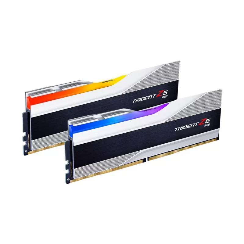 DIMM 32 GB DDR5-6400 (2x 16 GB) Dual-Kit, memoria RAM plateada, F5-6400J3239G16GX2-TZ5RS, Trident Z5 RGB, INTEL XMP