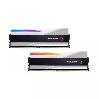 DIMM 32 GB DDR5-6400 (2x 16 GB) Dual-Kit, memoria RAM plateada, F5-6400J3239G16GX2-TZ5RS, Trident Z5 RGB, INTEL XMP