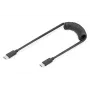 DIGITUS Cable espiral USB - tipo C a USB - tipo C, TPU USB 2.0, PD60W Máx; 1m
