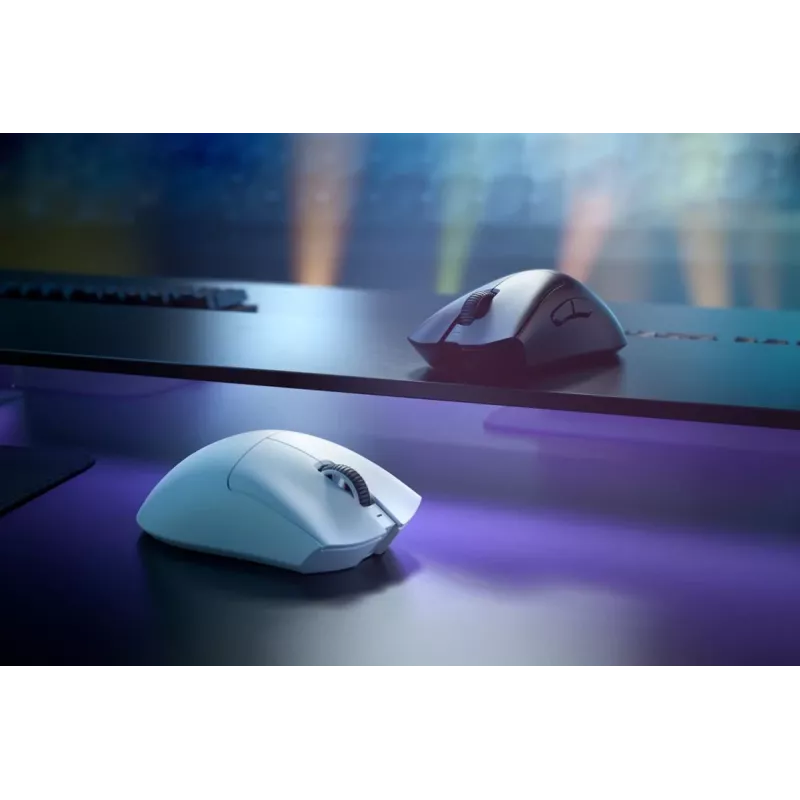 RAZER Deathadder V3 Pro Ratón gaming ergonómico inalámbrico/con cable Blanco
