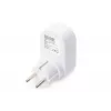 DIGITUS Fuente de alimentación con 2 puertos USB 250V, 50 Hz, USB: 5V, 2,1A, blanco / gris