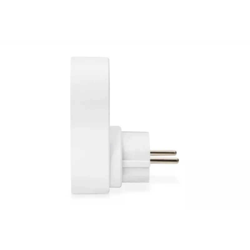 DIGITUS Fuente de alimentación con 2 puertos USB 250V, 50 Hz, USB: 5V, 2,1A, blanco / gris