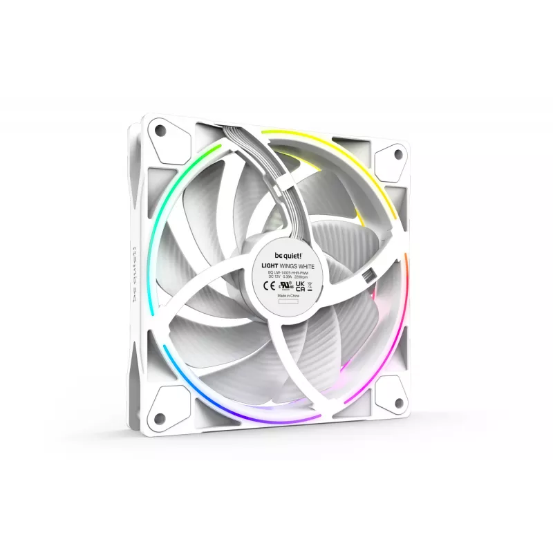 be quiet Light Wings White | 140mm PWM high-speed Triple-Pack ventilador para carcasa de PC 14 cm 3 uds.