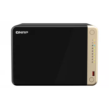 QNAP TS-664 NAS torre Intel® Celeron® N5095 8 GB DDR4 0 TB QNAP QTS negro, bronce