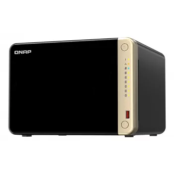 QNAP TS-664 NAS torre Intel® Celeron® N5095 8 GB DDR4 0 TB QNAP QTS negro, bronce