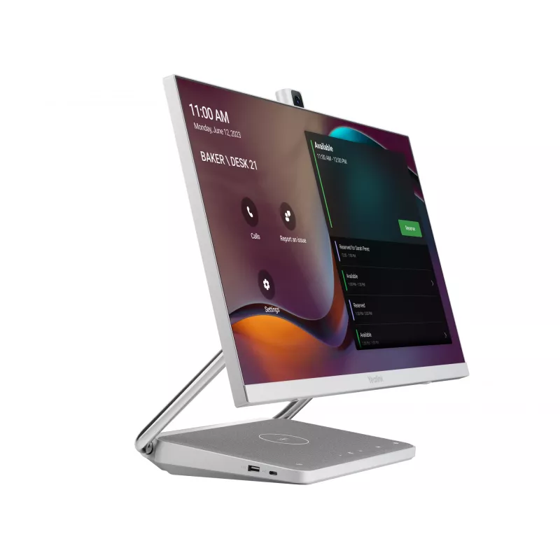 Barra de videocolaboración Yealink DeskVision A24 gris plata