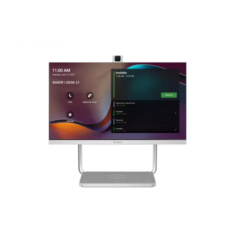 Barra de videocolaboración Yealink DeskVision A24 gris plata