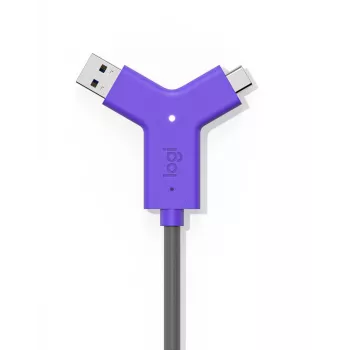LOGITECH Swytch - hub - 2 X HDMI + 1 X Superspeed USB + 2 X USB-C - sobremesa