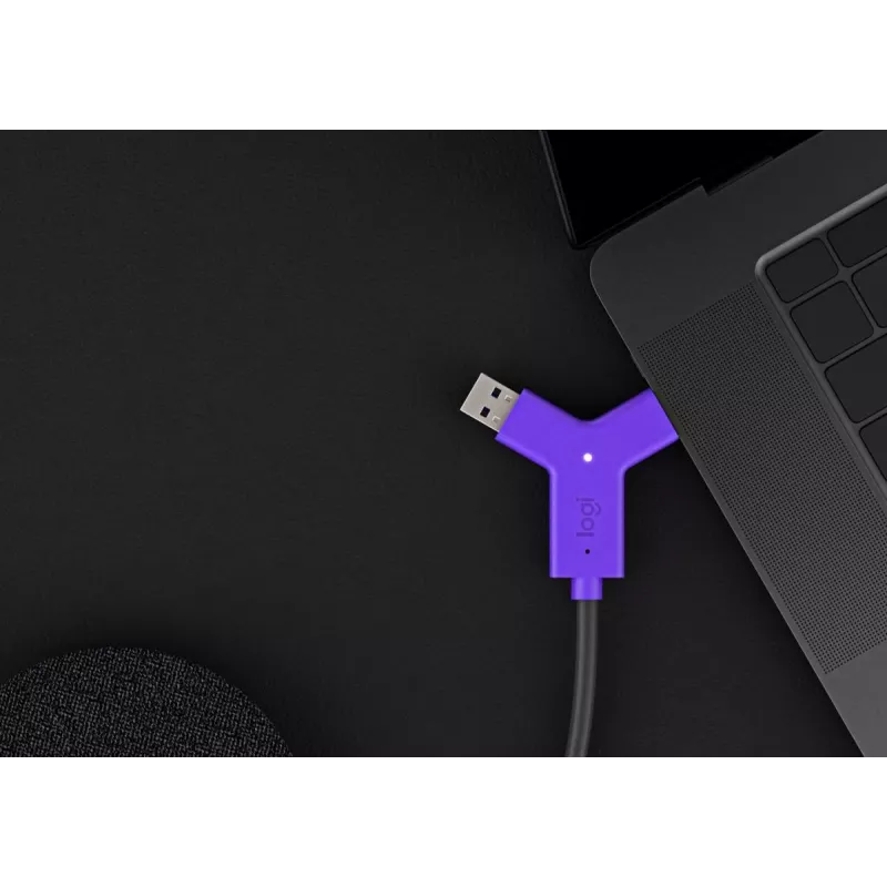 LOGITECH Swytch - hub - 2 X HDMI + 1 X Superspeed USB + 2 X USB-C - sobremesa
