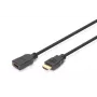 DIGITUS cable alargador HDMI High Speed, Type-A M/H, 3 m con Ethernet, Ultra HD 24p, dorado negro