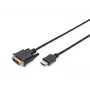DIGITUS cable adaptador HDMI, Type-A-DVI(18+1) M/M, 3m Full HD negro
