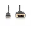 DIGITUS cable adaptador HDMI, Type-A-DVI(18+1) M/M, 3m Full HD negro