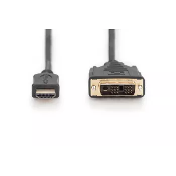 DIGITUS cable adaptador HDMI, Type-A-DVI(18+1) M/M, 3m Full HD negro