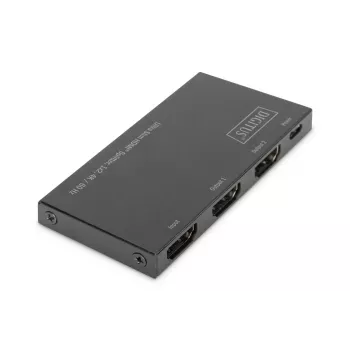 DIGITUS splitter HDMI ultra fino, 1x2, 4K/60Hz HDR, HDCP 2.2, 18 Gbps, alimentación Micro-USB