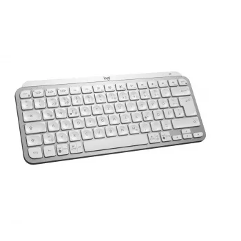 LOGITECH teclado inalámbrico iluminado minimalista - MX KEYS MINI - Pale Gray - Qwertz alemán