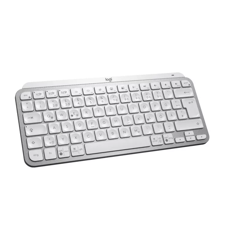LOGITECH teclado inalámbrico iluminado minimalista - MX KEYS MINI - Pale Gray - Qwertz alemán