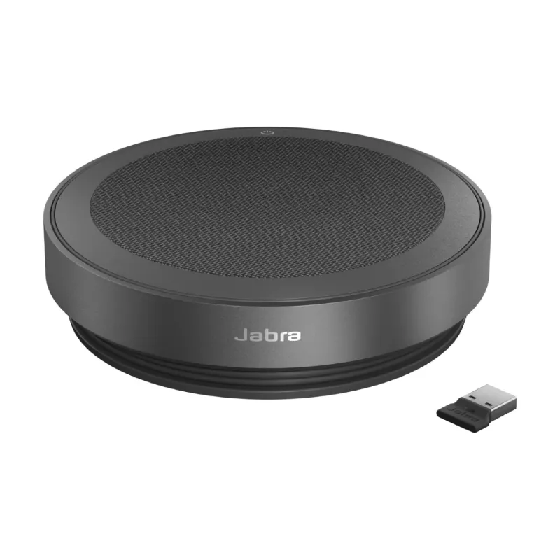Jabra Speak2 75 MS Teams - Link 380a, gris oscuro, universal, negro, AAC, CVSD, mSBC, SBC, 72 dB, botones, normalización del nivel de voz