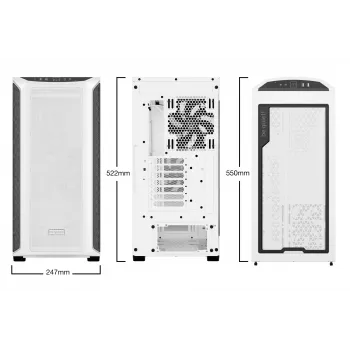 Caja de PC be quiet! Shadow Base 800 DX blanca Midi Tower