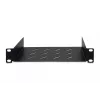 DIGITUS bandeja fija 254 mm (10 pulgadas) 1U 44x254x150 mm, color negro (RAL 9005)