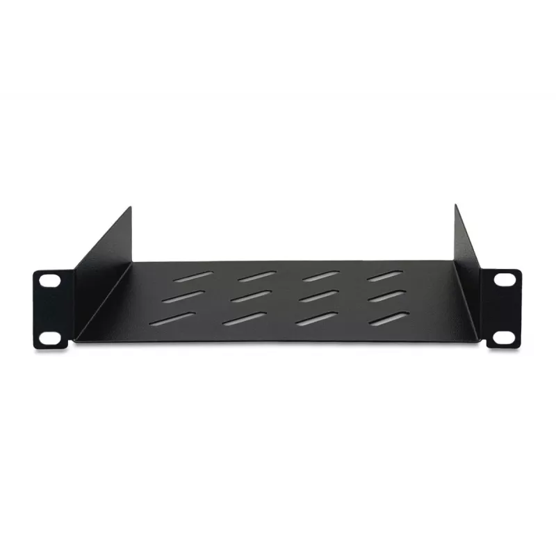 DIGITUS bandeja fija 254 mm (10 pulgadas) 1U 44x254x150 mm, color negro (RAL 9005)