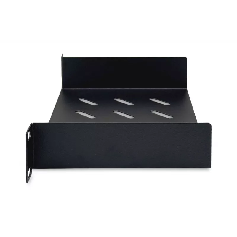 DIGITUS bandeja fija 254 mm (10 pulgadas) 1U 44x254x150 mm, color negro (RAL 9005)