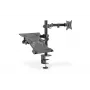 DIGITUS brazo para monitor con soporte para portátil 17-32 pulgadas, 9 kg máx. - pinza de mesa o pasacables