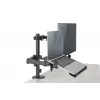 DIGITUS brazo para monitor con soporte para portátil 17-32 pulgadas, 9 kg máx. - pinza de mesa o pasacables